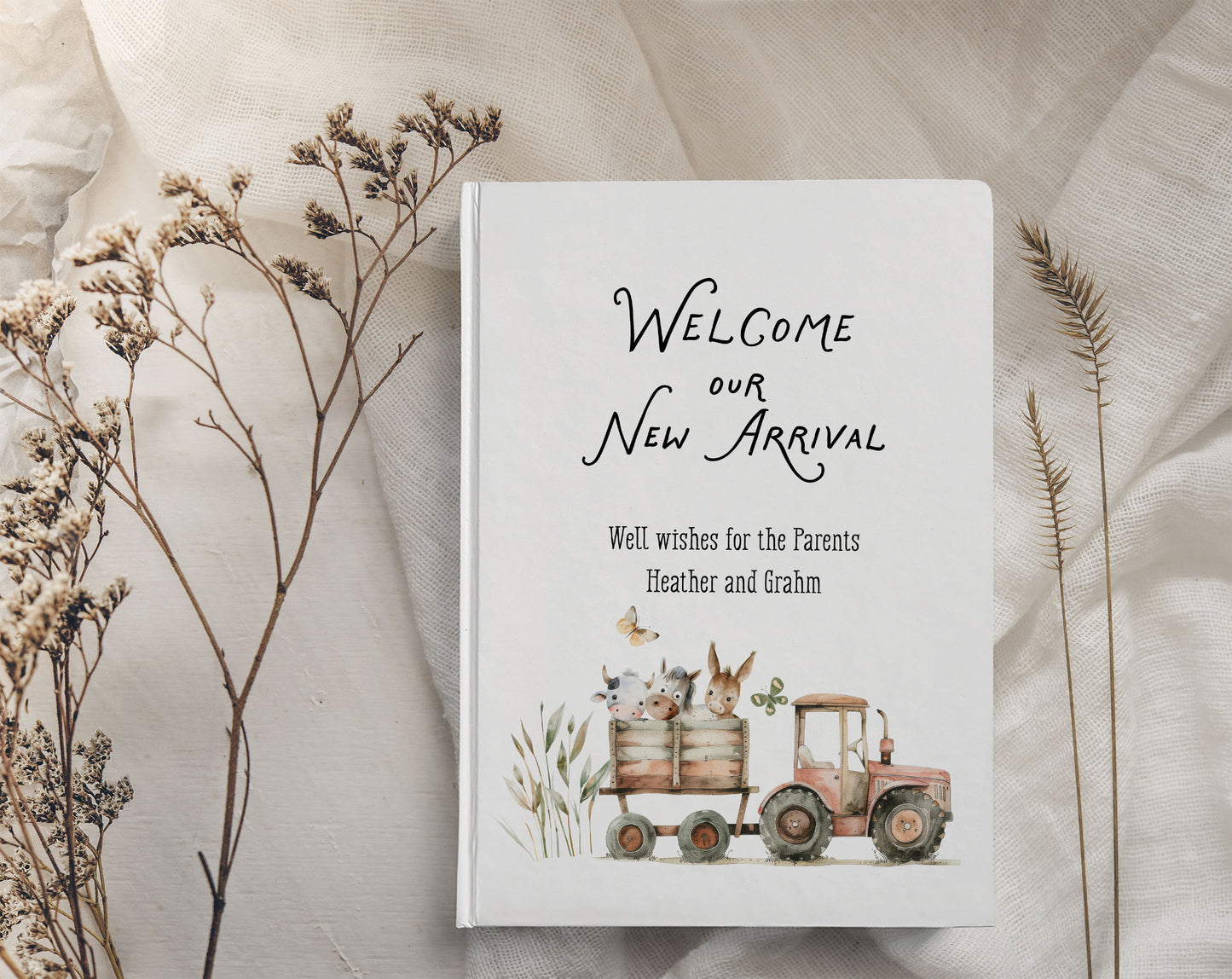 Farm Baby Shower Guest Book