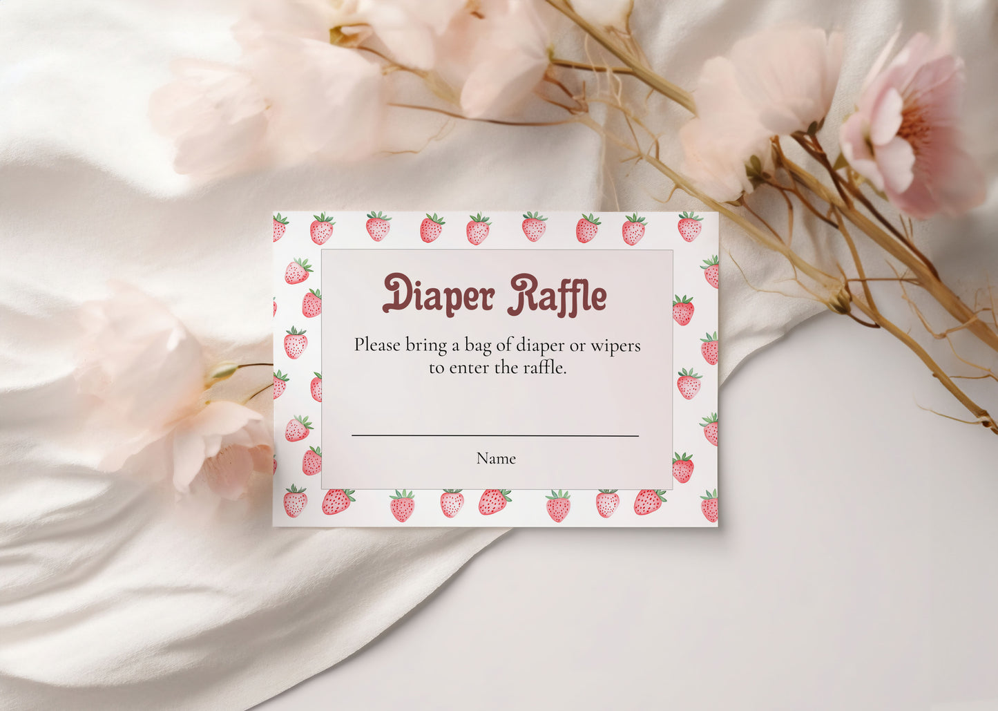 Berry Sweet Diaper Raffle