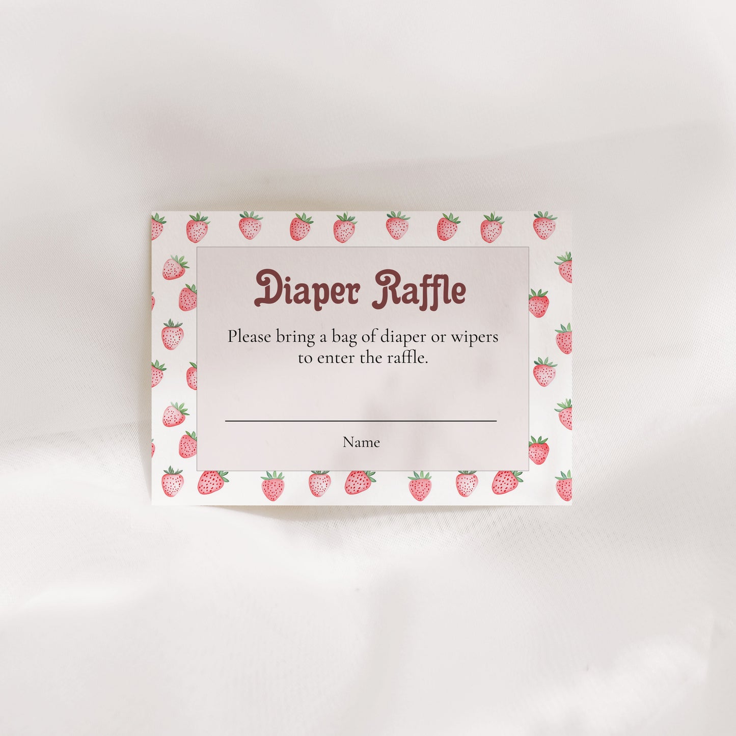 Berry Sweet Diaper Raffle