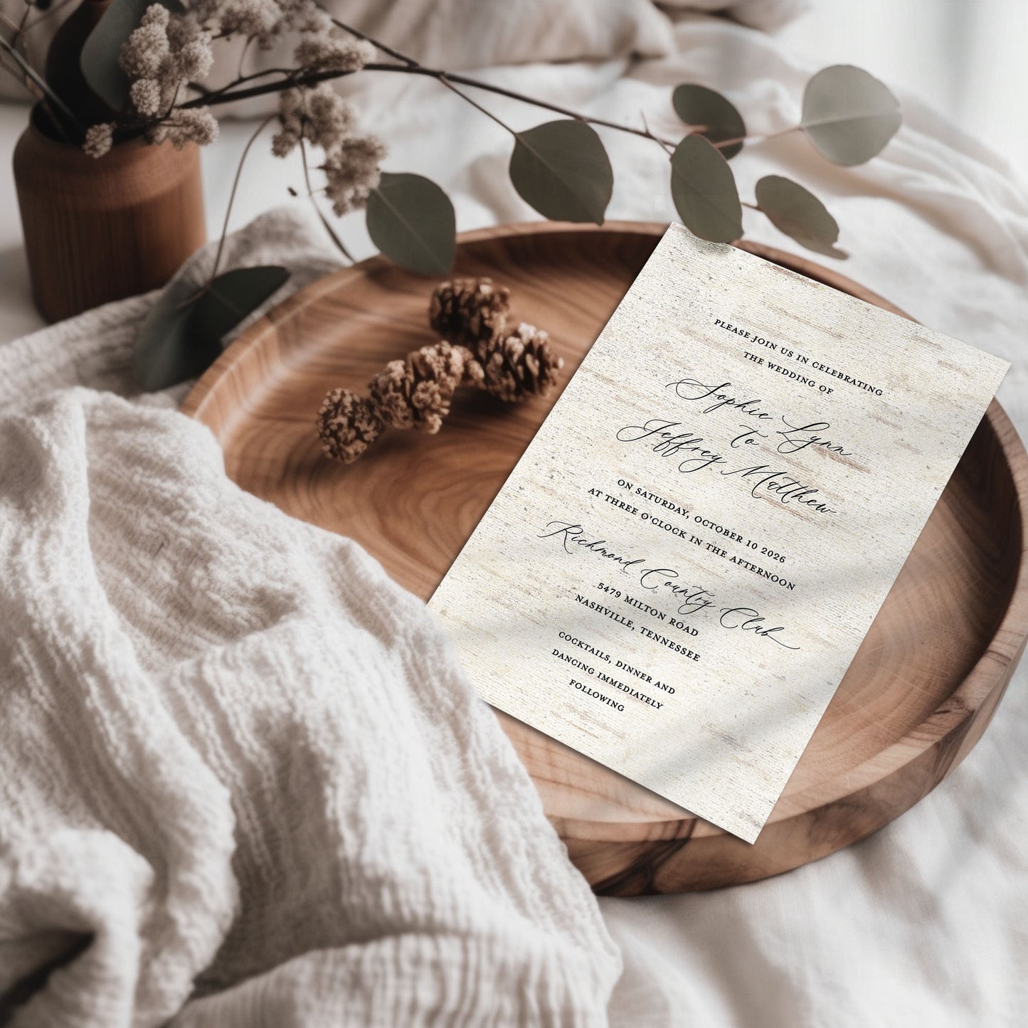 Birch Tree Forest Wedding Invitation Suite