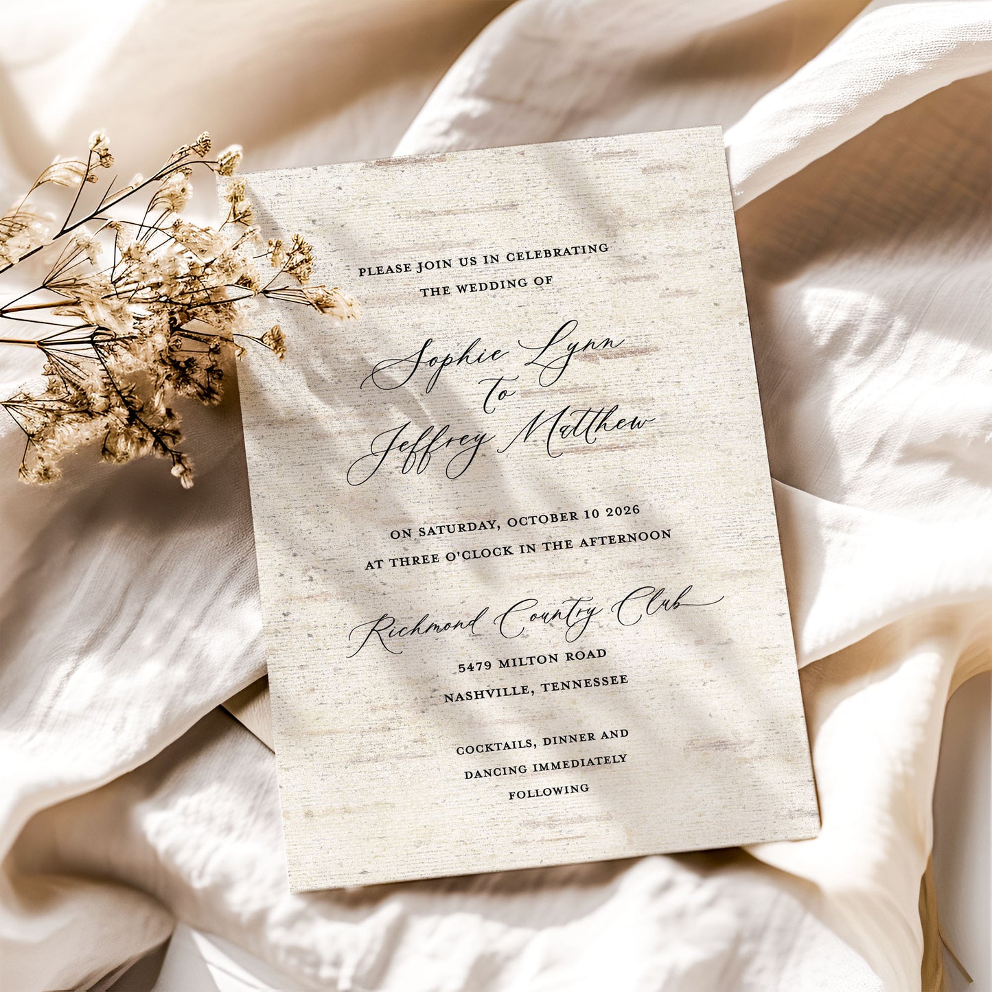 Birch Tree Forest Wedding Invitation Suite