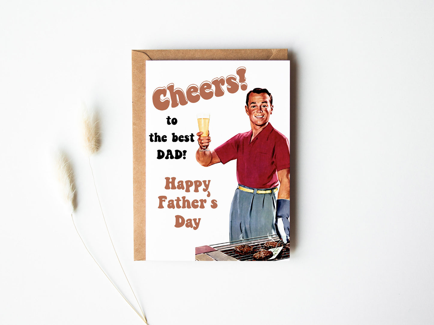 Happy Fathers Day Retro Humor Greeting Card