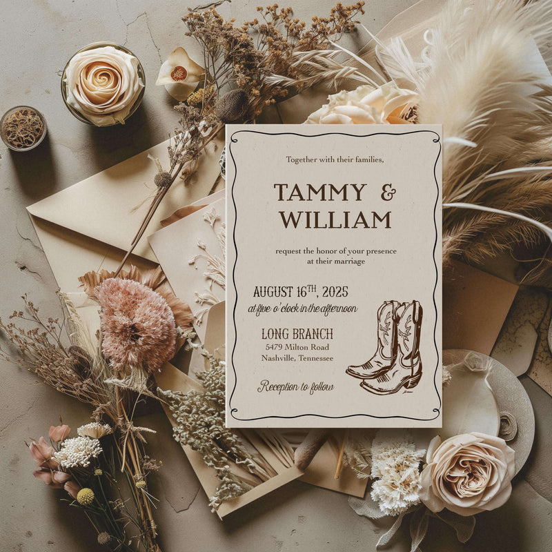 country wedding, western wedding, rustic wedding, wedding invitation, cowboy wedding, barn wedding, printable invitation, rustic invitations, western, desert wedding, country western, southwestern wedding, outdoor wedding