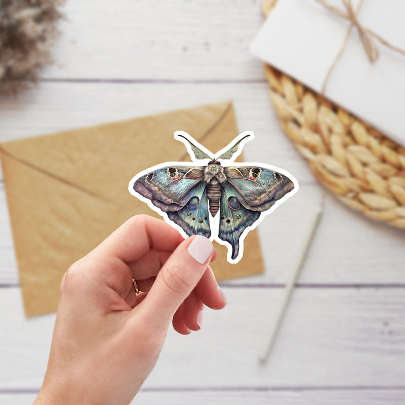 Elegant Moth Waterproof Stickers