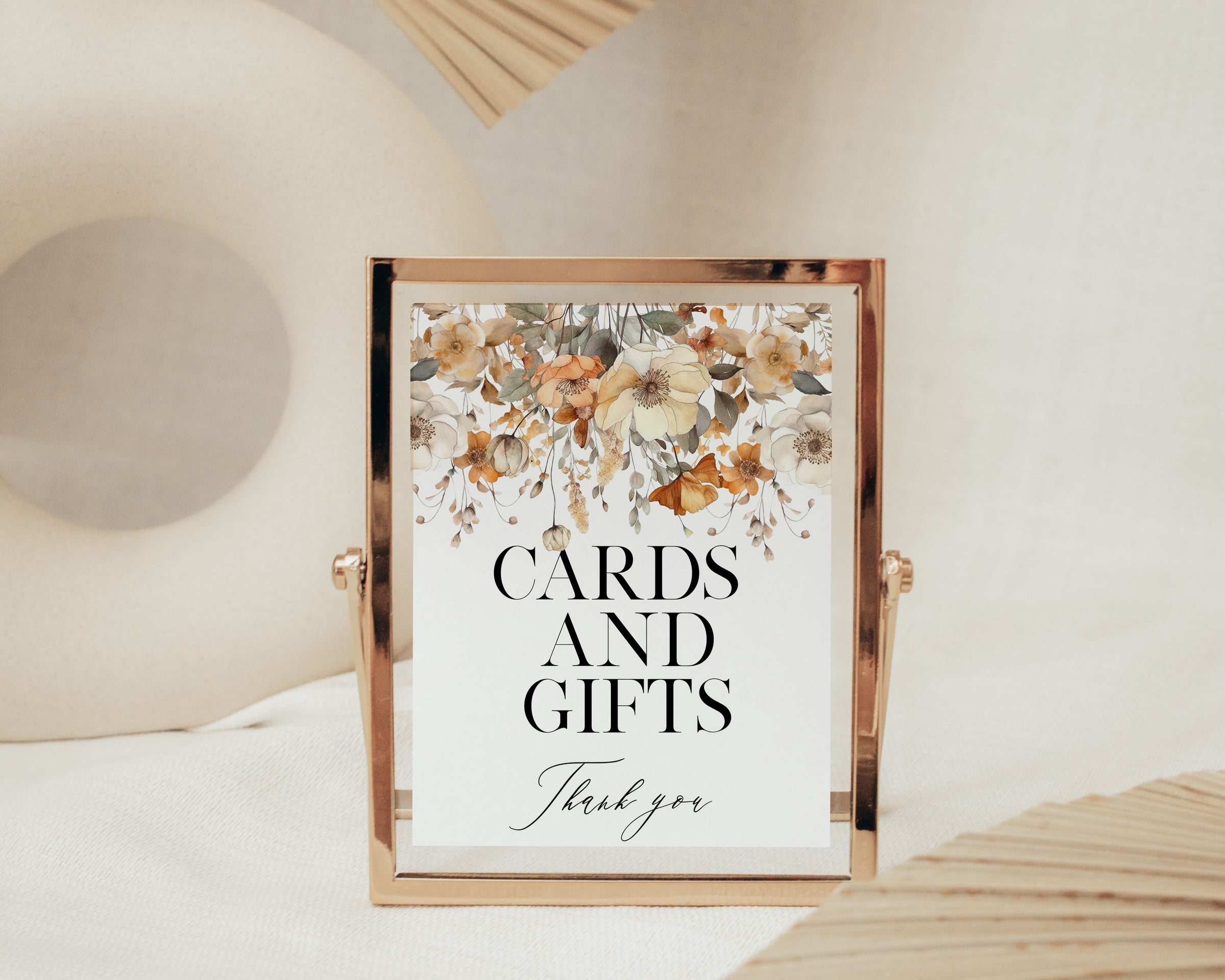 Fall Floral Cards & Gifts Sign