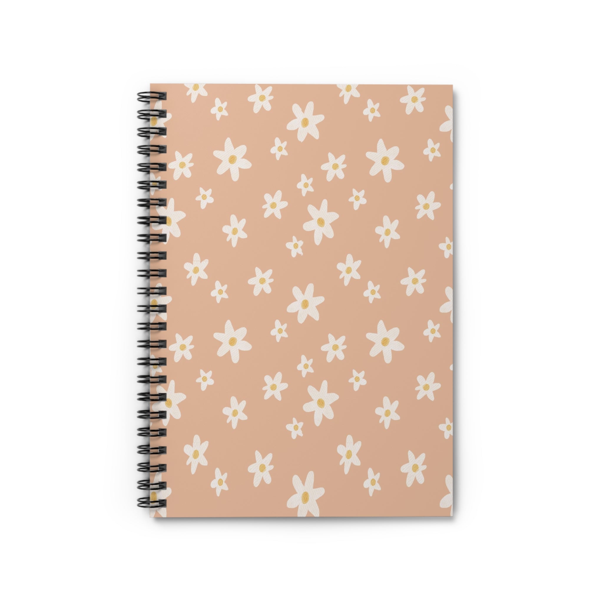 Boho Pink Flower Spiral Notebook