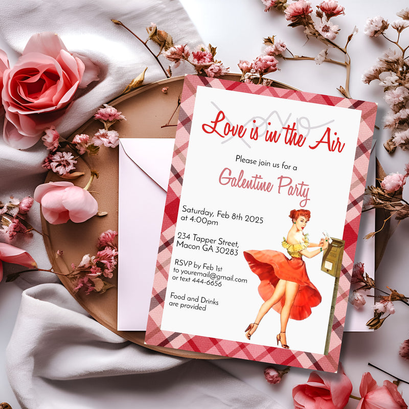 Galentine's Girls Night Invitation