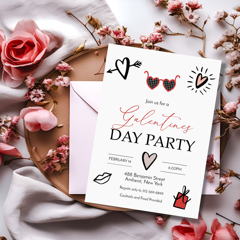 Galentine's Day Party Invitation