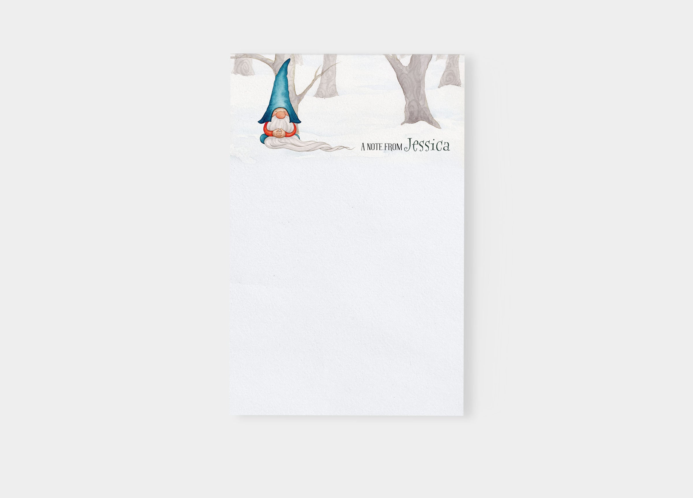 Gnome Holiday Notepad