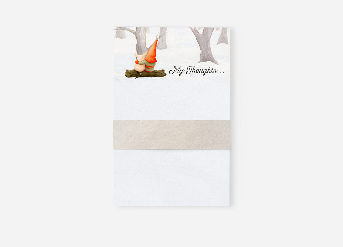 Orange Gnome Holiday Notepad