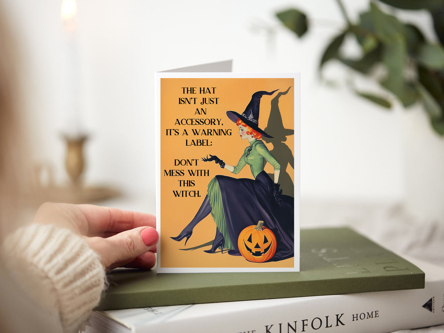 Halloween Don't Mess with this Witch Adult Humor Greeting Card