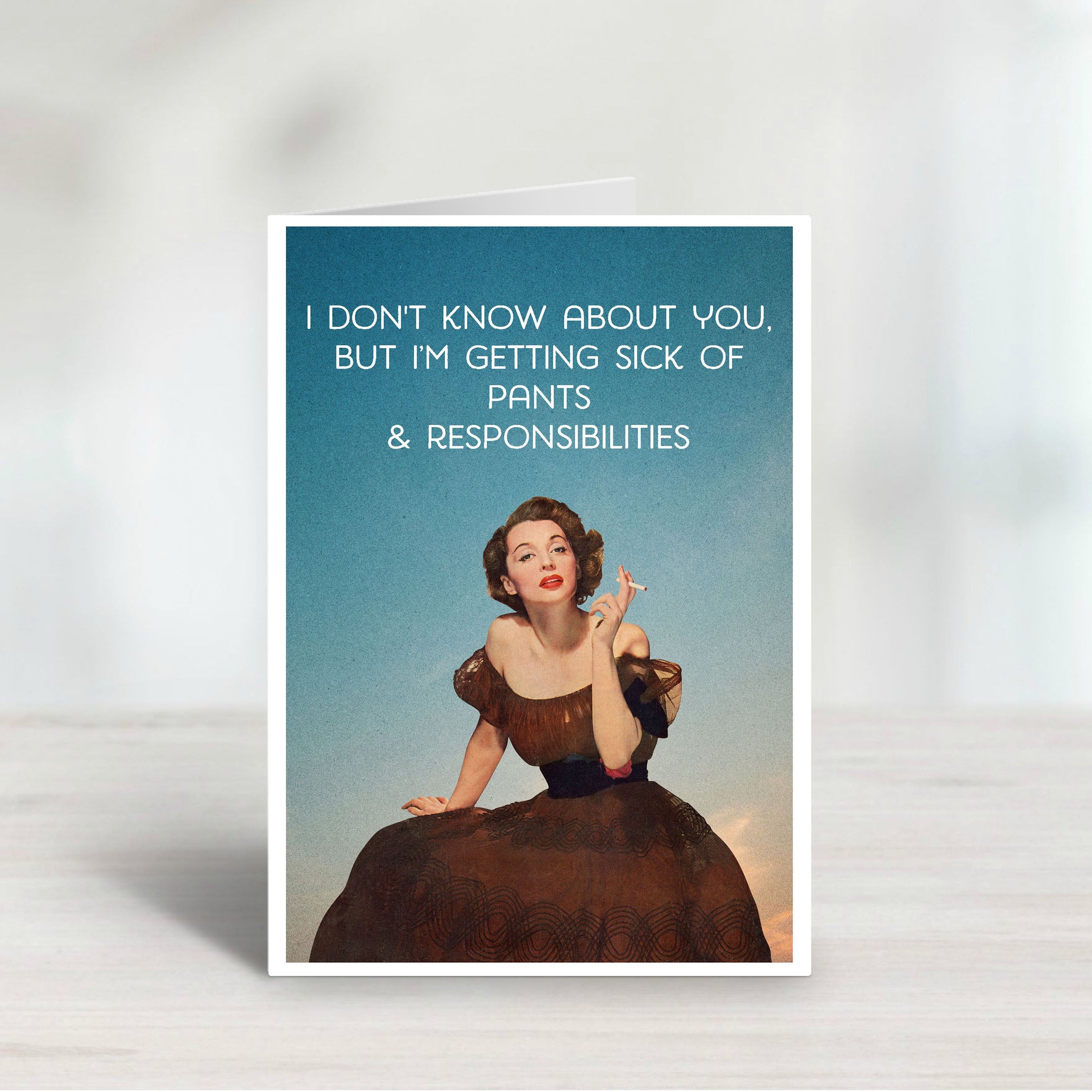 Funny Adult Responsibilities Greeting Card