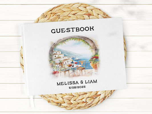 Watercolor Mediterranean Guest Book