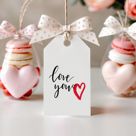 Love You Valentine Gift Tag