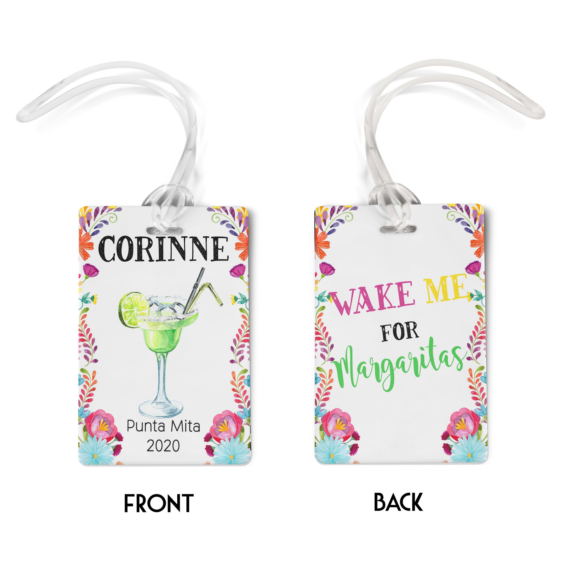 Beach Cocktail Luggage Tags