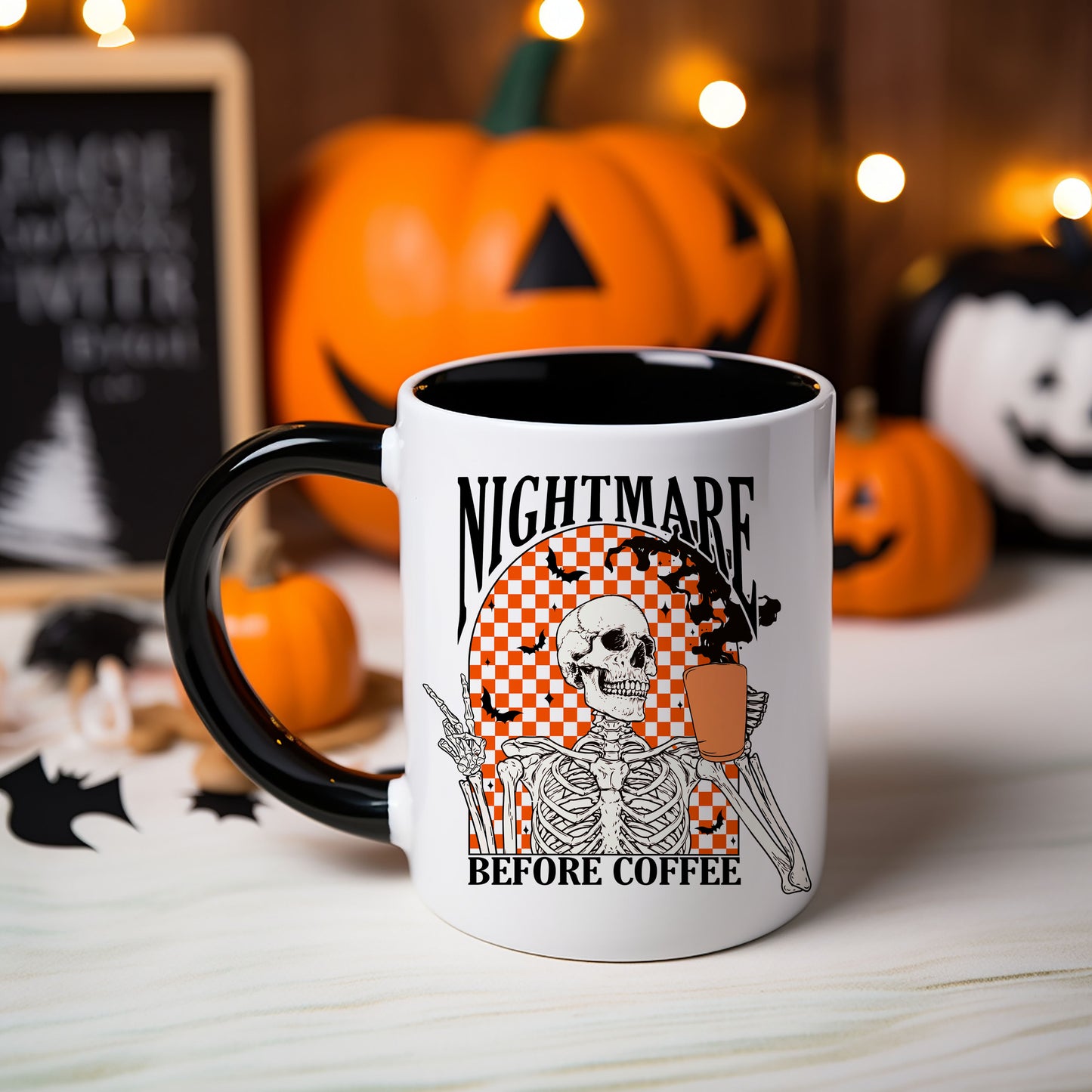 Halloween Nightmare Before Coffee Mug