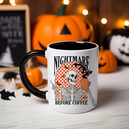 Halloween Nightmare Before Coffee Mug