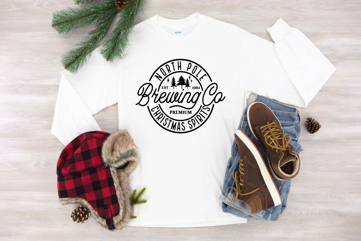 North Pole Brewing Co. Long Sleeve Tee - Holiday Spirit Tee