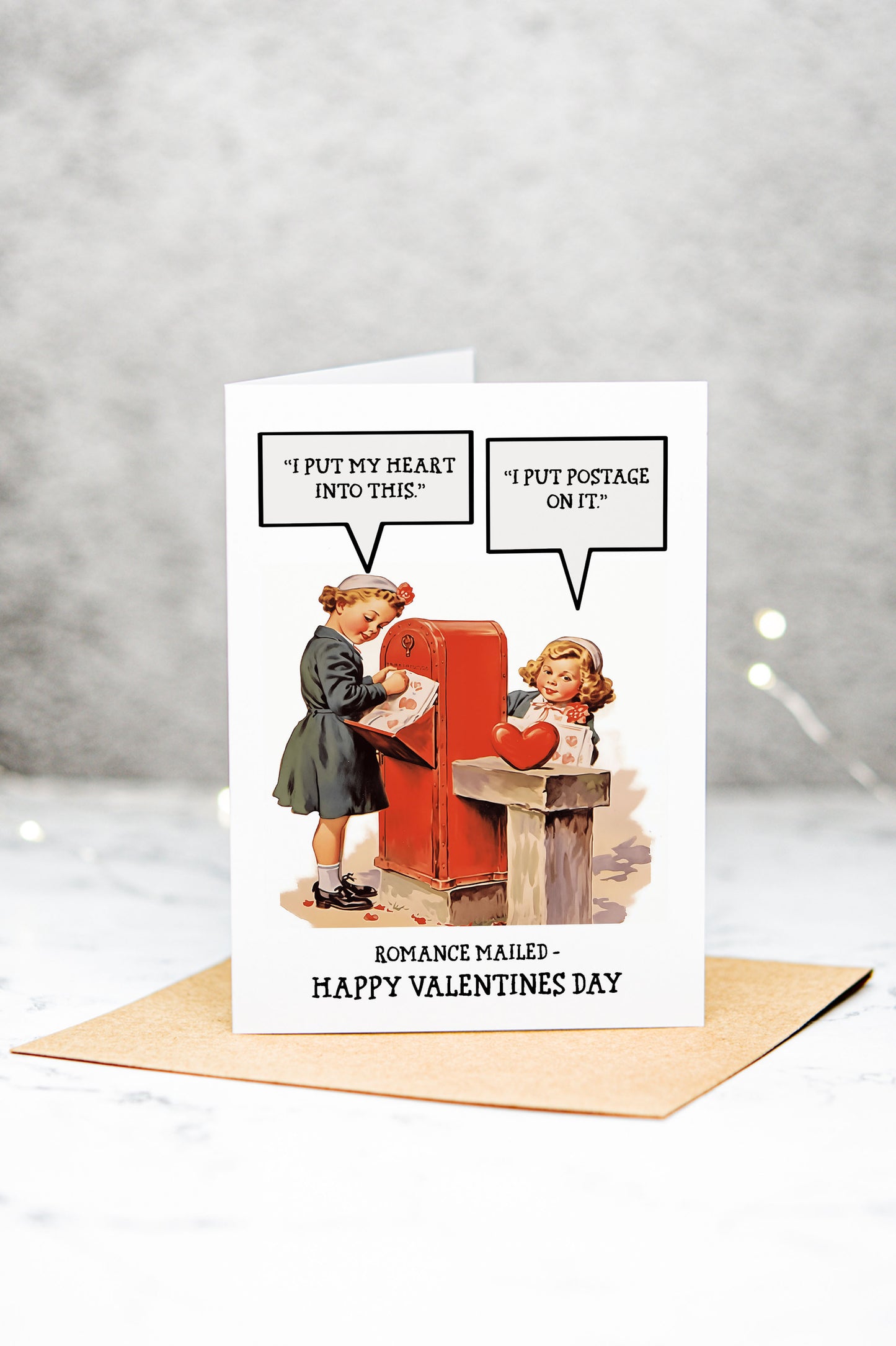 Valentine Retro Girls Mailing Cards Adult Humor Greeting Card