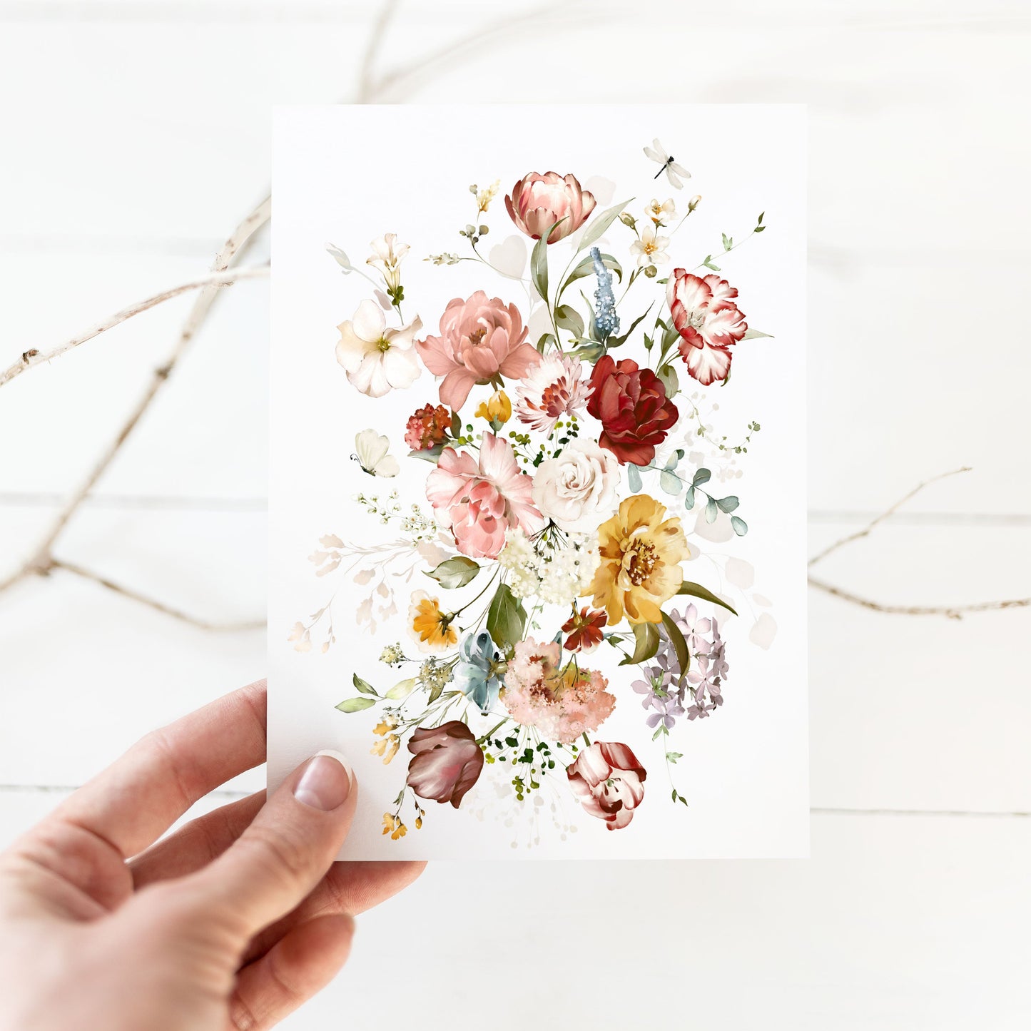 Floral Garden Greeting Card