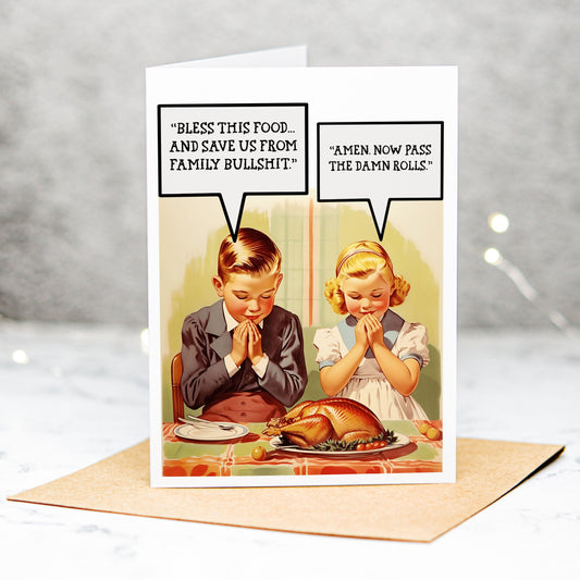 Thanksgiving Kids Adult Humor Greeting Card