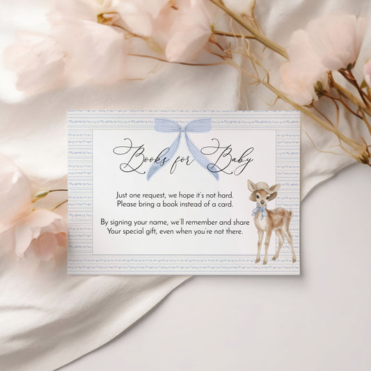 Vintage Deer Blue Books for Baby