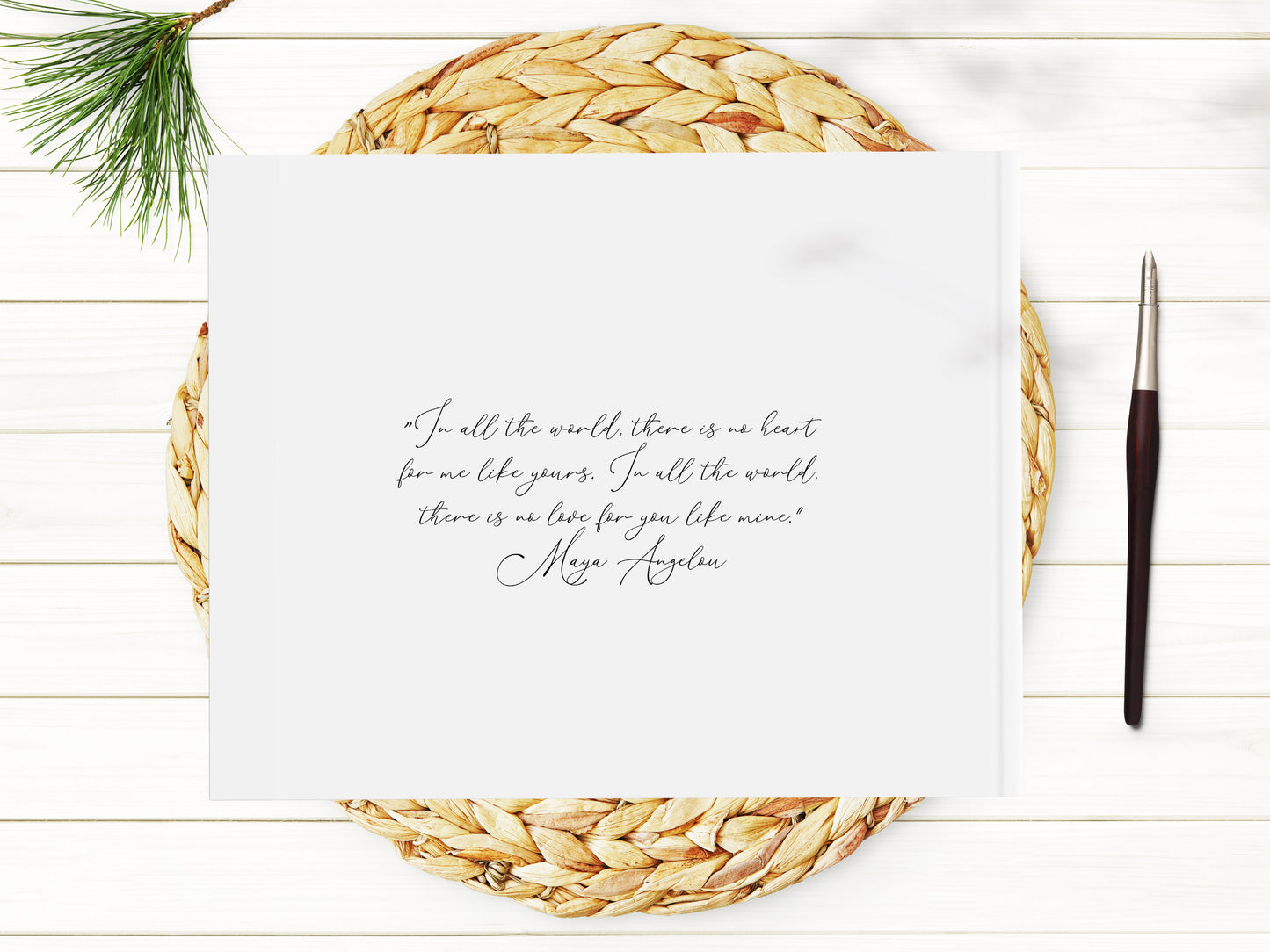 Watercolor Woodland Forest Wedding Guest Book