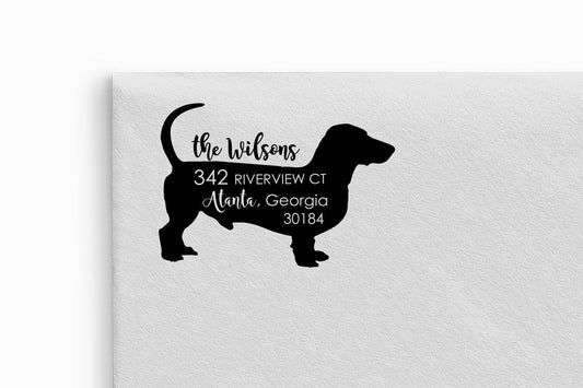 Dachshund Dog Address Stamp Self Inking