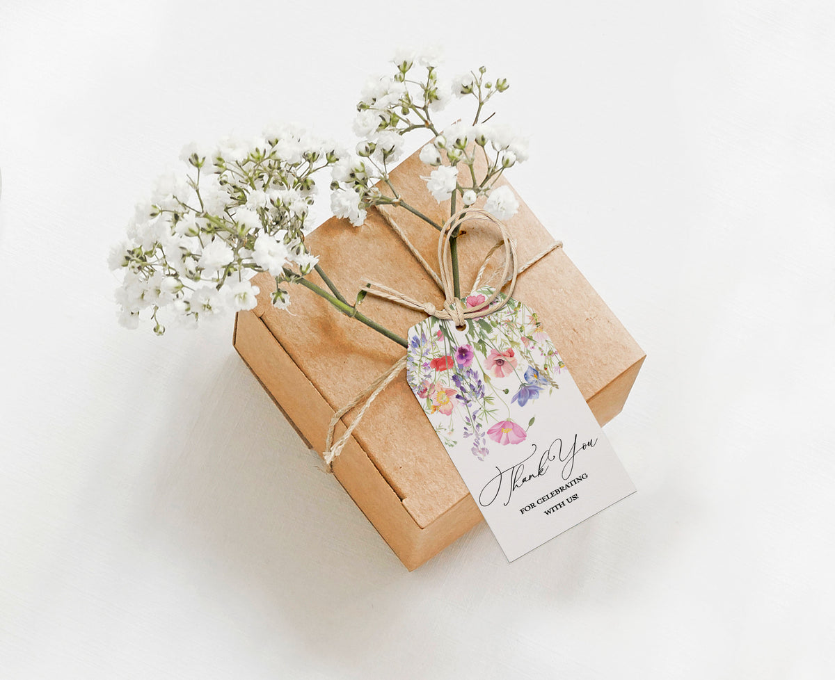 Wildflower Thank You Gift Tag
