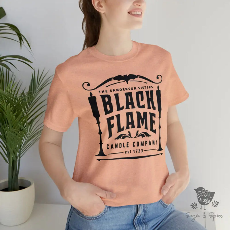 Black Flame Candle Co T-Shirt - Premium T-Shirt from Printify - Just $24.87! Shop now at Sugar and Spice Paper