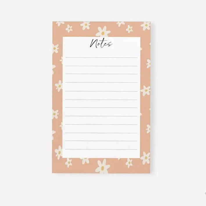 Boho Daisy Notepad - Premium Paper & Party Supplies > Paper > Stationery > Notepads from Sugar and Spice Invitations - Just $14! Shop now at Sugar and Spice Paper