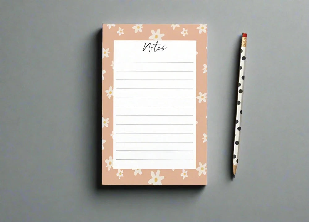 Boho Daisy Notepad - Premium Paper & Party Supplies > Paper > Stationery > Notepads from Sugar and Spice Invitations - Just $14! Shop now at Sugar and Spice Paper