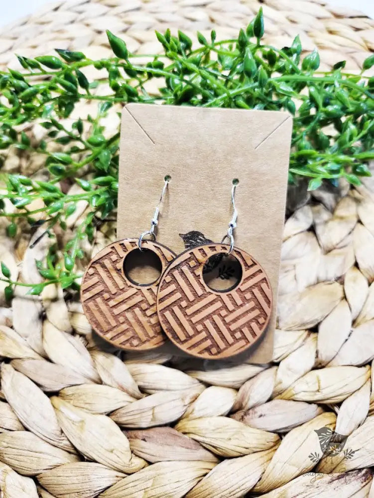 Boho Wood Engraved Earrings - Premium  from Sugar and Spice Invitations - Just $11.25! Shop now at Sugar and Spice Paper
