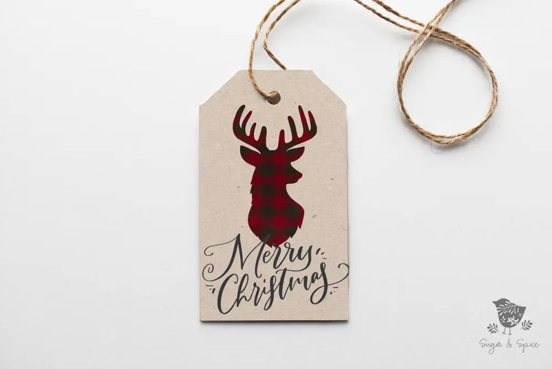Buffalo Plaid Christmas Gift Tag - Premium Craft Supplies & Tools > Party & Gifting > Labels, Stickers & Tags > Tags from Sugar and Spice Invitations - Just $24! Shop now at Sugar and Spice Paper