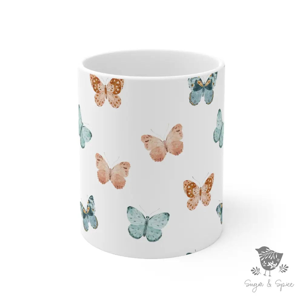 Butterfly Ceramic Mug - Premium Mug from Printify - Just $18! Shop now at Sugar and Spice Paper