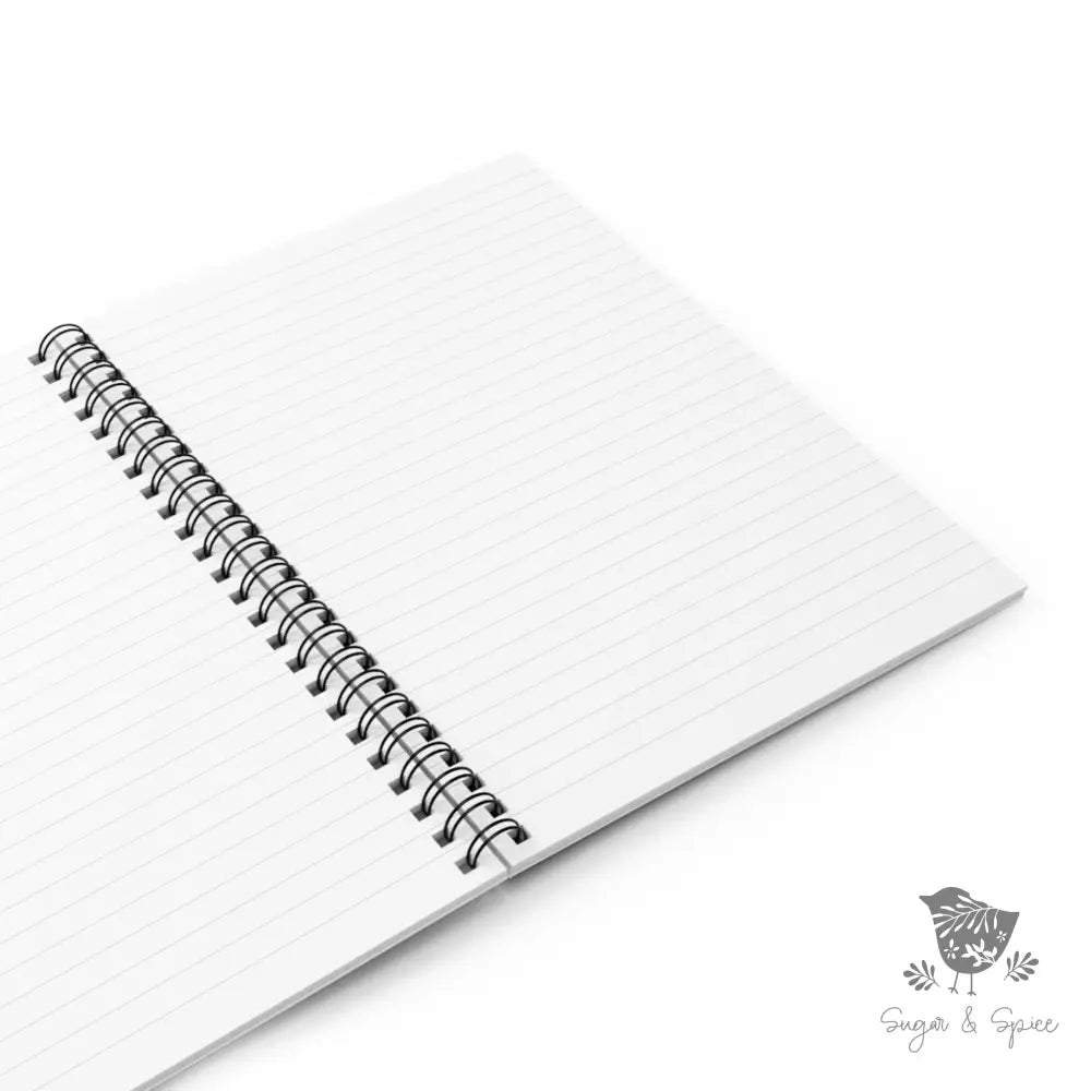 Butterfly Flower Spiral Notebook - Ruled Line - Premium Paper products from Printify - Just $14! Shop now at Sugar and Spice Paper