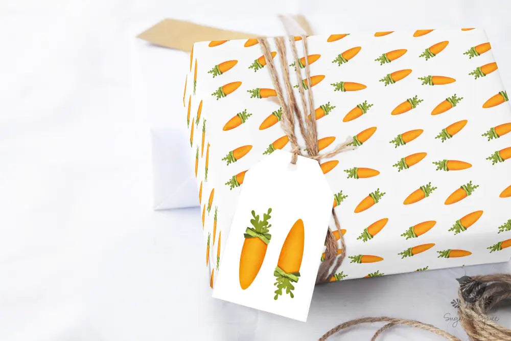 Carrots Wrapping Paper Craft Supplies & Tools > Party Gifting Packaging