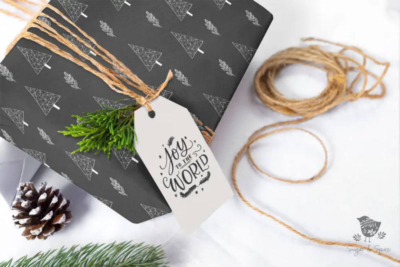 Chalkboard Holiday Trees Wrapping Paper - Premium Craft Supplies & Tools > Party & Gifting > Packaging & Wrapping from Sugar and Spice Invitations - Just $26.10! Shop now at Sugar and Spice Paper