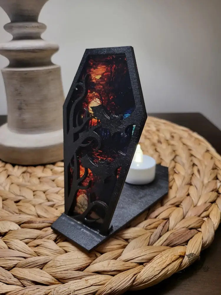COFFIN HALLOWEEN Bats Tea light - Premium  from Sugar and Spice - Just $15! Shop now at Sugar and Spice Paper
