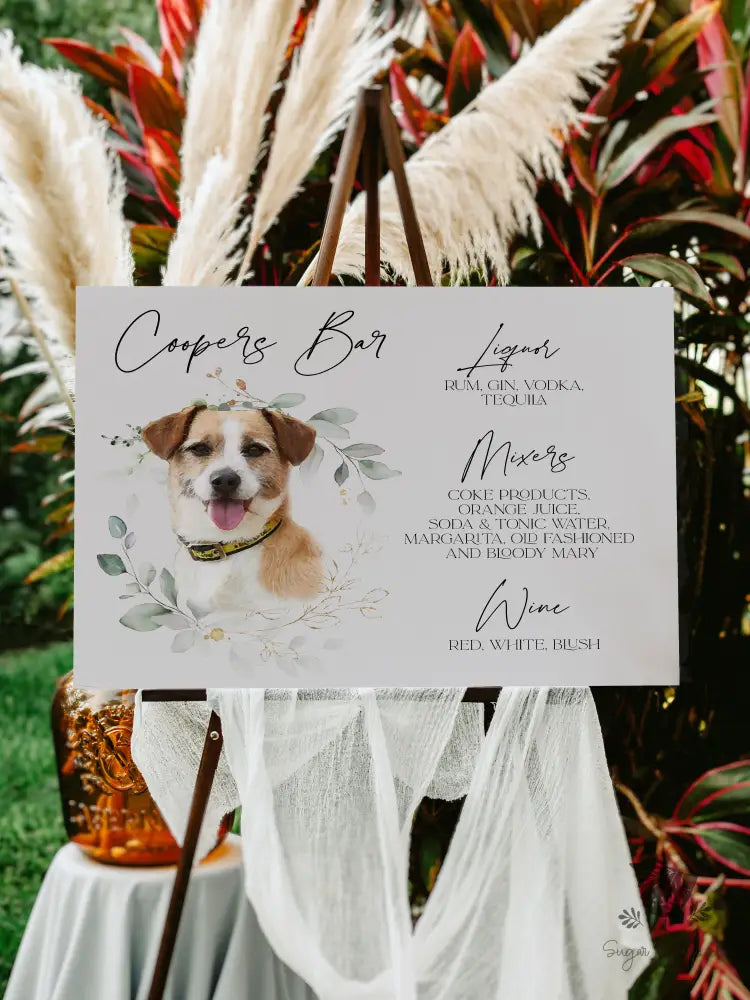 Coopers Bar Dog Signature Drink Sign - Premium  from Sugar and Spice Invitations - Just $25! Shop now at Sugar and Spice Paper