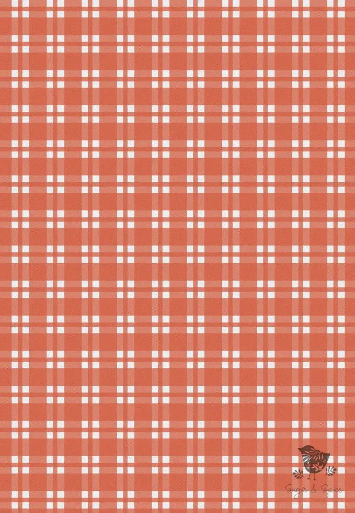 Country Red Checkered Wrapping Paper Craft Supplies & Tools > Party Gifting Packaging