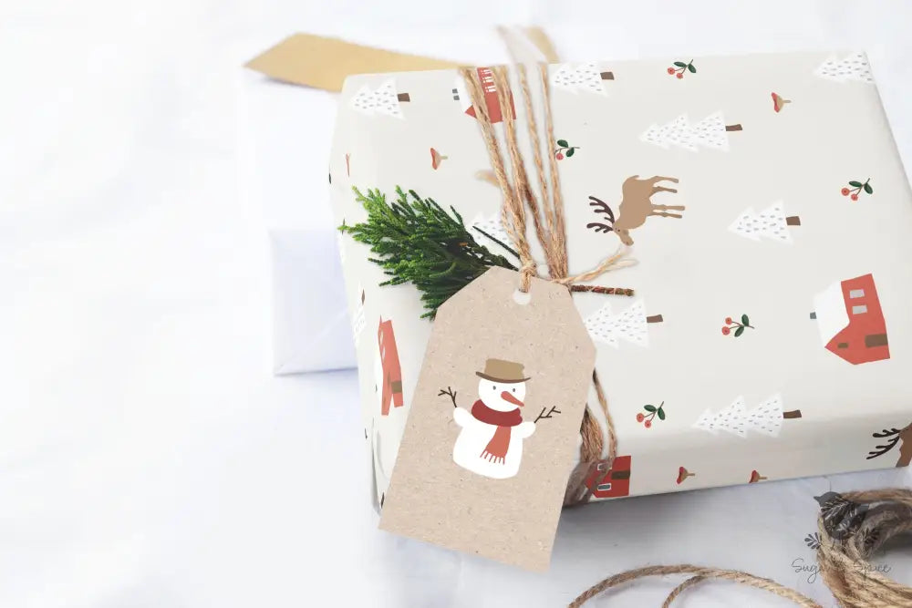 Country Winter Moose Wrapping Paper - Premium Craft Supplies & Tools > Party & Gifting > Packaging & Wrapping from Sugar and Spice Invitations - Just $26.10! Shop now at Sugar and Spice Paper