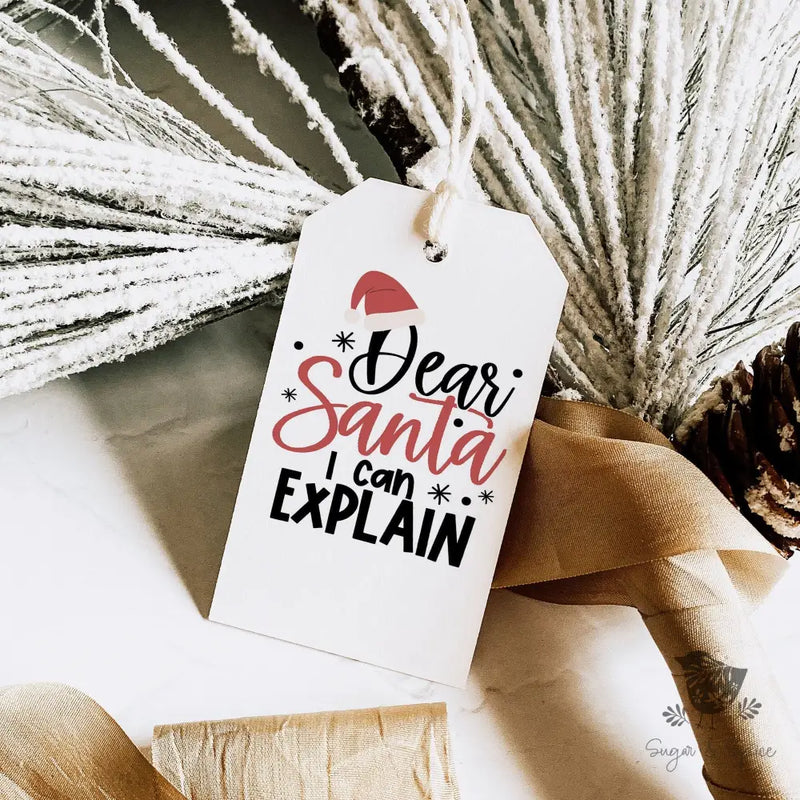 Dear Santa Christmas Gift Tag - Premium Craft Supplies & Tools > Party & Gifting > Labels, Stickers & Tags > Tags from Sugar and Spice Invitations - Just $24! Shop now at Sugar and Spice Paper
