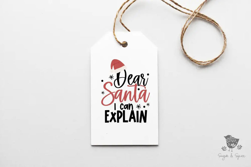 Dear Santa Christmas Gift Tag - Premium Craft Supplies & Tools > Party & Gifting > Labels, Stickers & Tags > Tags from Sugar and Spice Invitations - Just $24! Shop now at Sugar and Spice Paper