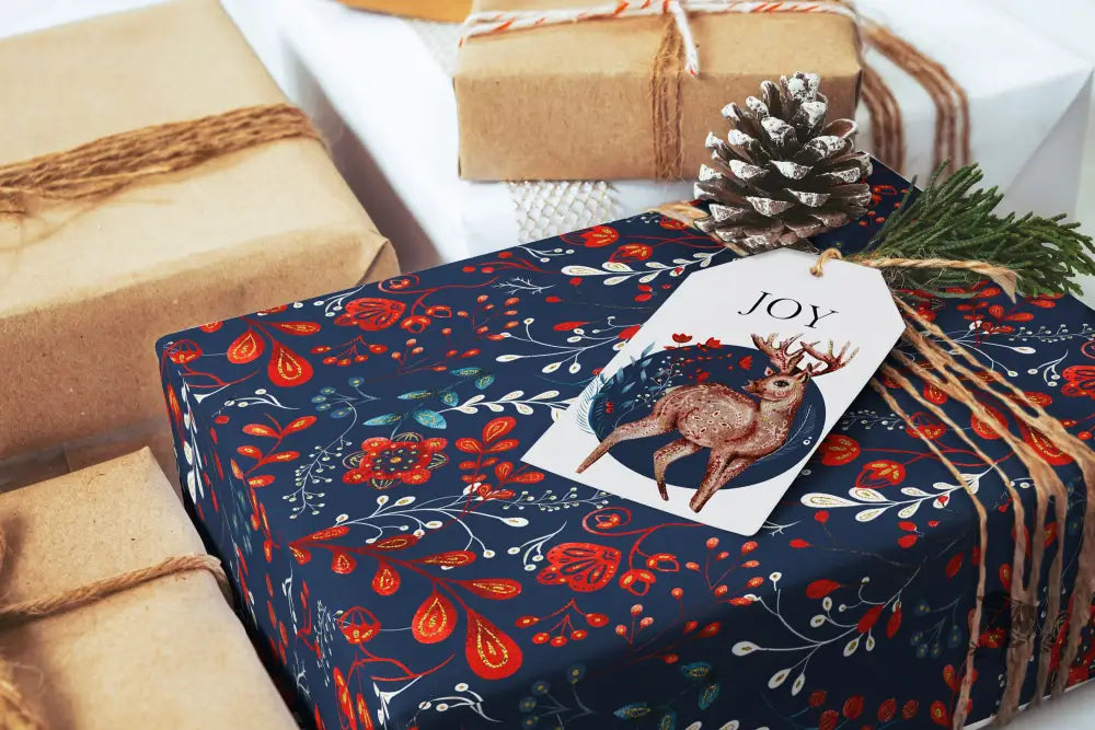 Deer Joy Christmas Gift Tag - Premium Craft Supplies & Tools > Party & Gifting > Labels, Stickers & Tags > Tags from Sugar and Spice Invitations - Just $26! Shop now at Sugar and Spice Paper