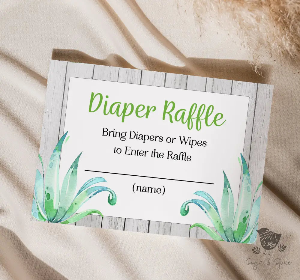 Dinosaur Diaper Raffle - Premium Paper & Party Supplies > Paper > Invitations & Announcements > Invitations from Sugar and Spice Invitations - Just $1.90! Shop now at Sugar and Spice Paper