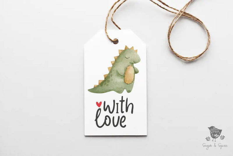 Dinosaur Gift Tags - Premium Craft Supplies & Tools > Party & Gifting > Labels, Stickers & Tags > Tags from Sugar and Spice Invitations - Just $24! Shop now at Sugar and Spice Paper