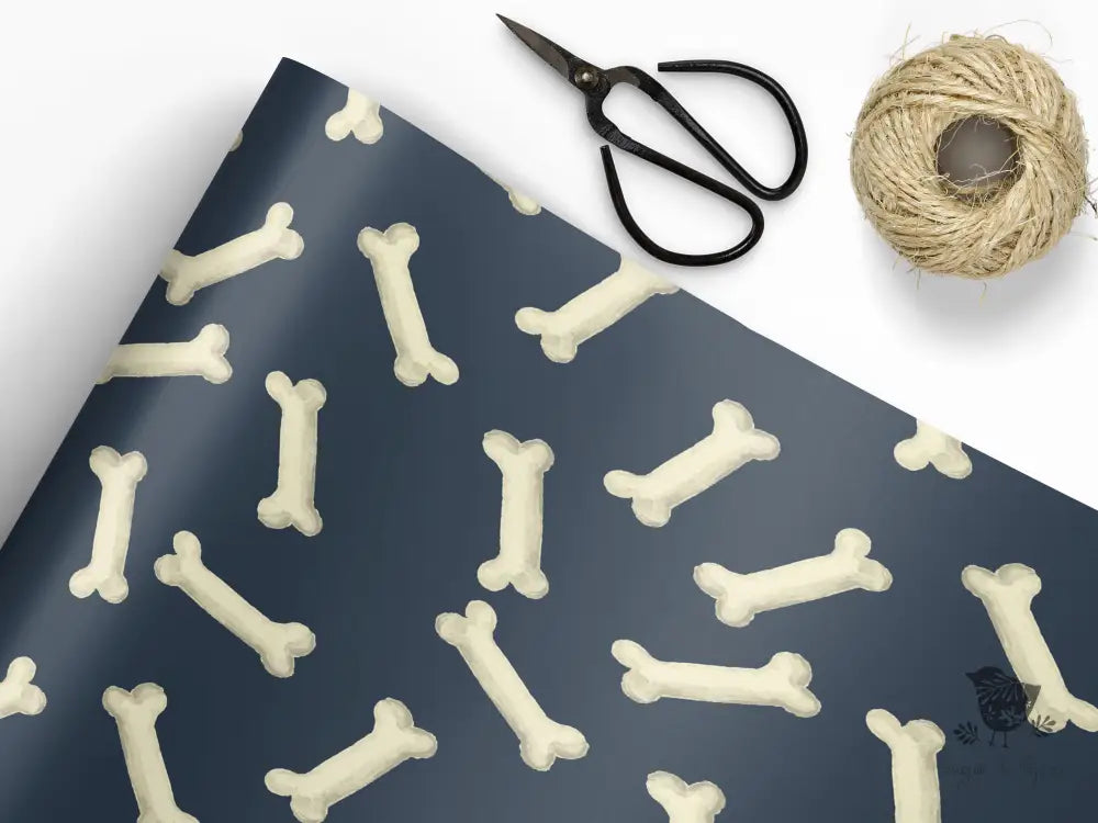 Dog Bone Pet Wrapping Paper - Premium Craft Supplies & Tools > Party & Gifting > Packaging & Wrapping from Sugar and Spice Invitations - Just $26.10! Shop now at Sugar and Spice Paper