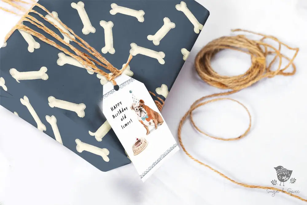 Dog Bone Pet Wrapping Paper - Premium Craft Supplies & Tools > Party & Gifting > Packaging & Wrapping from Sugar and Spice Invitations - Just $26.10! Shop now at Sugar and Spice Paper
