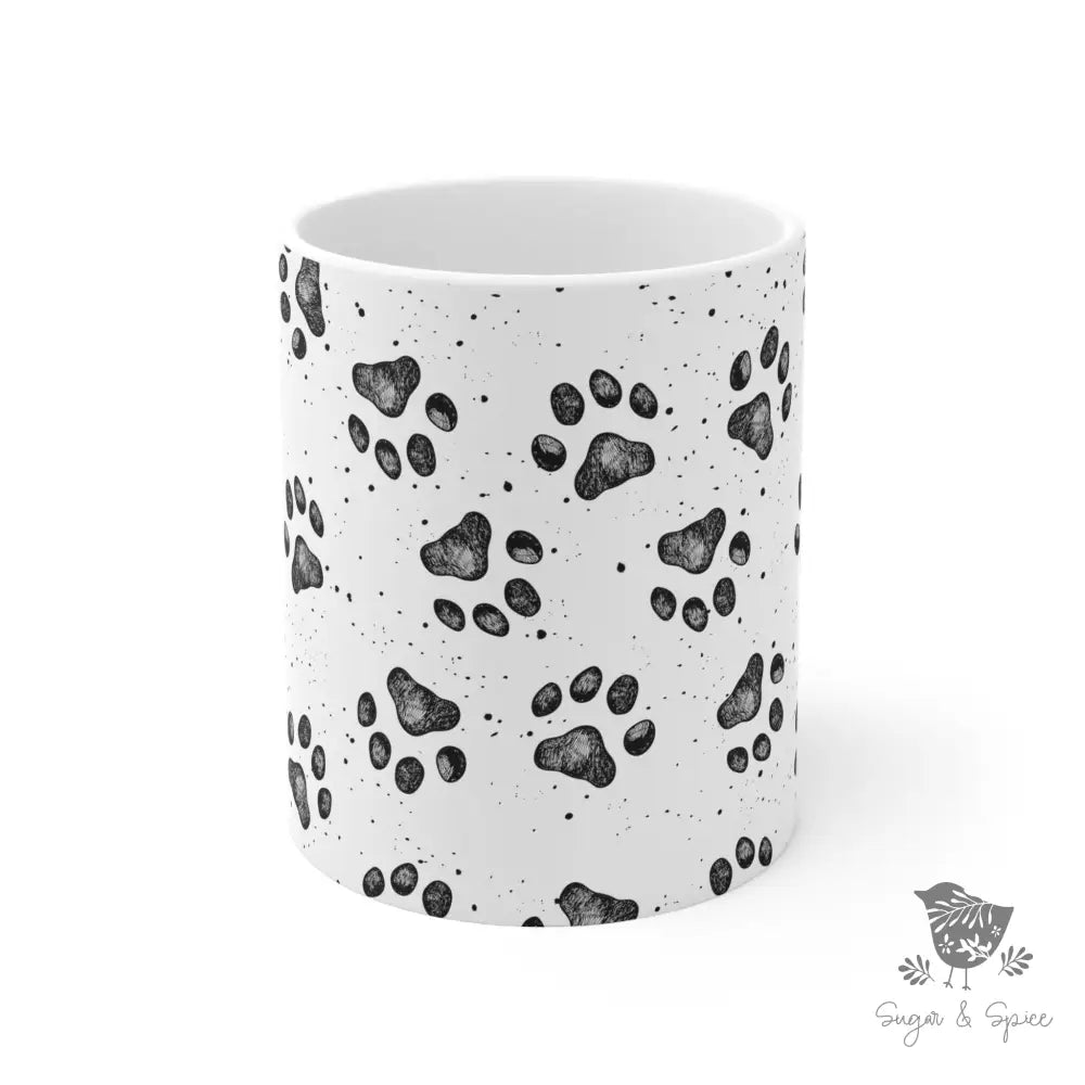 Dog Paw Ceramic Mug - Premium Mug from Printify - Just $18! Shop now at Sugar and Spice Paper